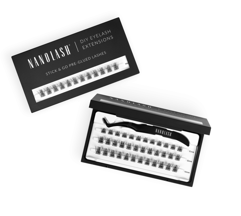 pre glued eyelashes nanolash